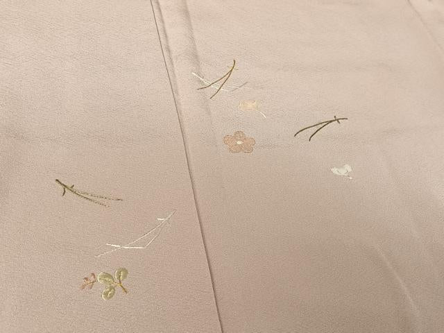 平和屋着物●総刺繍 訪問着 吹き寄せ文 金糸 正絹 逸品 AAAX0087np