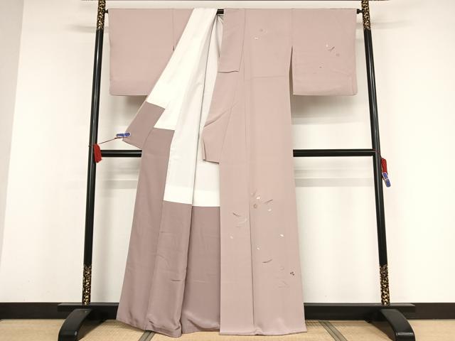 平和屋着物●総刺繍 訪問着 吹き寄せ文 金糸 正絹 逸品 AAAX0087np