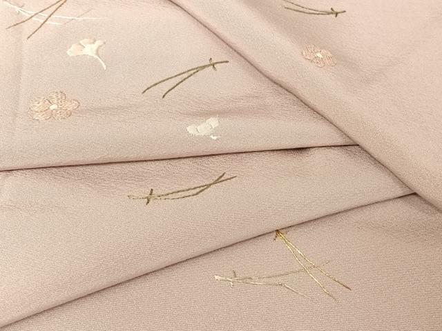 平和屋着物●総刺繍 訪問着 吹き寄せ文 金糸 正絹 逸品 AAAX0087np