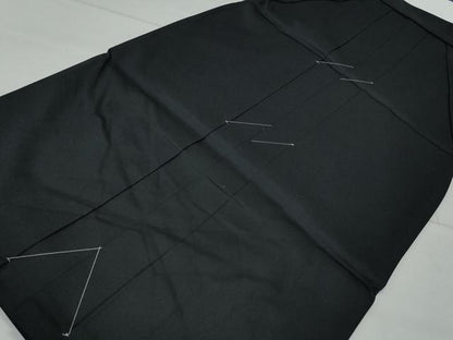 平和屋着物●女性　行灯袴　総刺繍　花唐草文　黒色　卒業式　洗える着物　未使用　CAAU9801vf