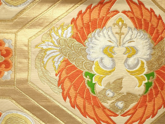 平和屋着物■袋帯 西陣 まとめて100点 向かい鳳凰 向かい蝶 風景 花柄 宝相華 正倉院 金銀糸 など 未使用品あり 全て正絹 se3400
