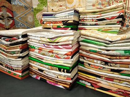 平和屋本店■袋帯 西陣 まとめて100点 向かい鳳凰 向かい鶴 向かい蝶 風景 更紗 花柄 宝相華 金銀糸 未使用品あり 全て正絹 se3403