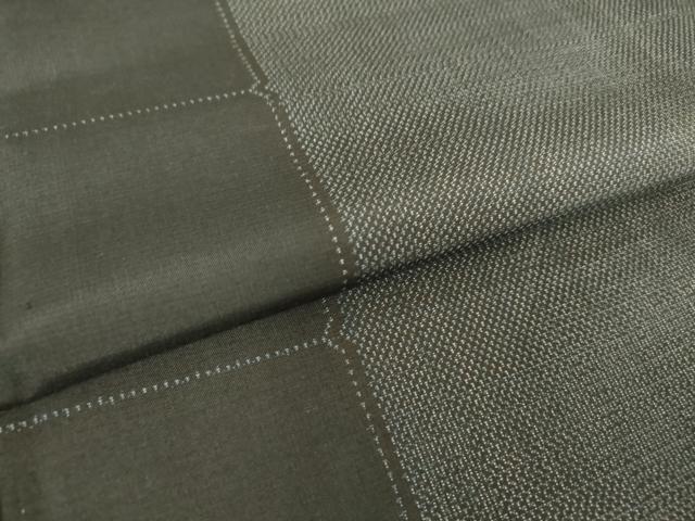 平和屋着物▽本場大島紬 単衣 9マルキ 間道 正絹 逸品 DAAT9659az