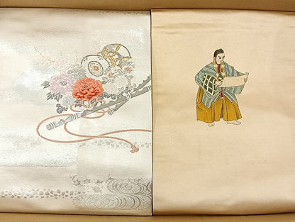 平和屋着物■名古屋帯 まとめて100点 孔雀 人物 能 花柄 楽器 駒刺繍 佐賀錦 金彩 銀糸 など 着用可能多数 未使用品あり 全て正絹 mmm846