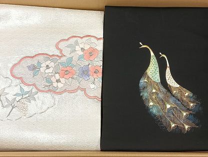 平和屋着物■名古屋帯 まとめて100点 孔雀 人物 能 花柄 楽器 駒刺繍 佐賀錦 金彩 銀糸 など 着用可能多数 未使用品あり 全て正絹 mmm846