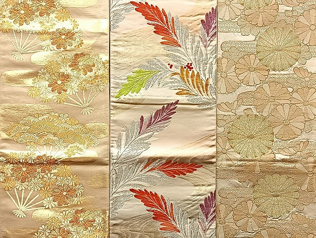 平和屋着物■袋帯 西陣 まとめて100点 蝶 風景 更紗 花柄 正倉院 宝相華 金銀糸 など 着用可能多数 未使用品あり 全て正絹 mmm849