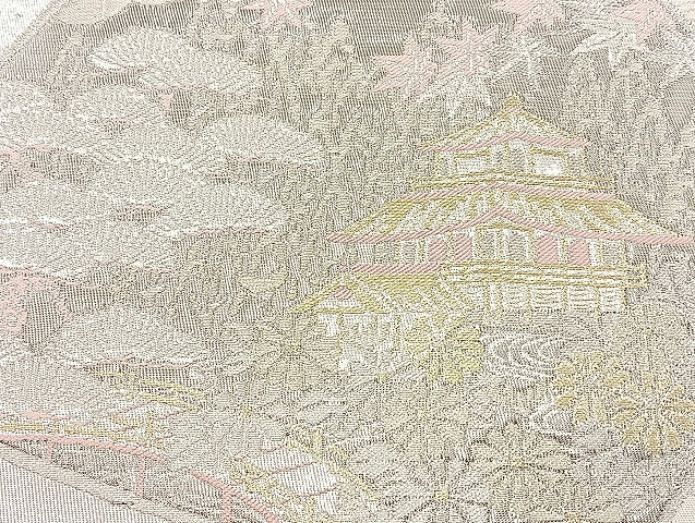 平和屋着物■袋帯 西陣 まとめて100点 蝶 風景 更紗 花柄 正倉院 宝相華 金銀糸 など 着用可能多数 未使用品あり 全て正絹 mmm849