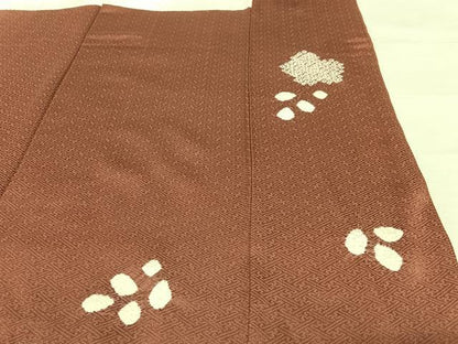 平和屋着物●訪問着 駒刺繍 絞り 花冊子文 金彩 正絹 逸品 AAAX0683zg