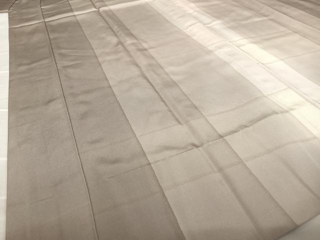 平和屋着物●長襦袢 無双仕立て 変わり縞 暈し染め 正絹 逸品 未使用 AAAX0687zg