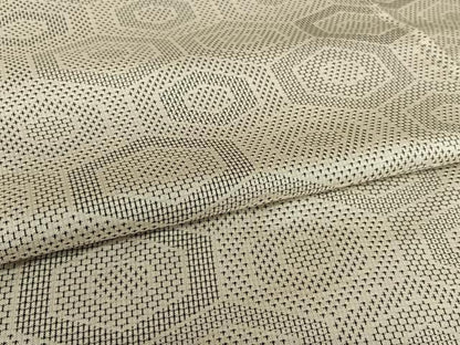 平和屋着物●お召 亀甲文様 正絹 逸品 AAAX0693zg