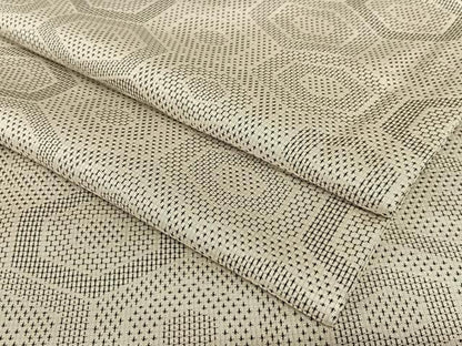 平和屋着物●お召 亀甲文様 正絹 逸品 AAAX0693zg