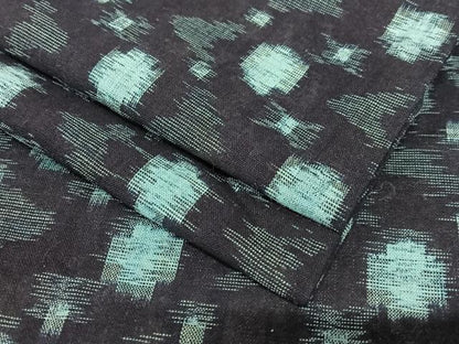 平和屋着物●久留米絣　単衣　丸文　綿　逸品　AAAX0696zg