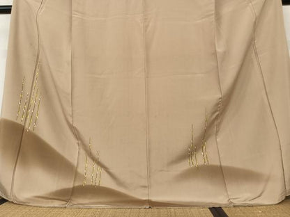 平和屋着物●訪問着 草花文 暈し染め ロング丈 正絹 逸品 AAAX0700zg
