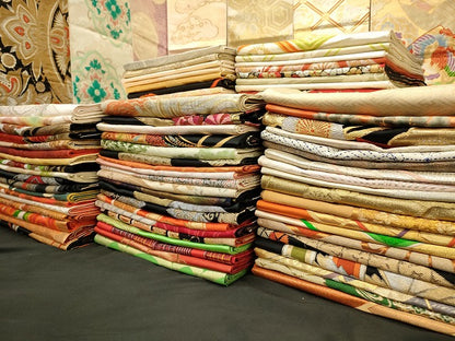 平和屋本店■袋帯 西陣 まとめて100点 向かい鶴 鳳凰 向かい蝶 風景 更紗 花柄 宝相華 金銀糸 など 未使用品あり 全て正絹 se3413