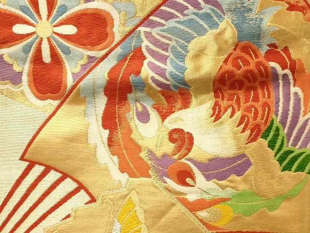 平和屋本店■袋帯 西陣 まとめて100点 向かい鶴 鳳凰 向かい蝶 風景 更紗 花柄 宝相華 金銀糸 など 未使用品あり 全て正絹 se3413