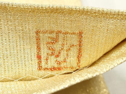 平和屋着物●桝屋高尾　ねん金綴錦　全通柄袋帯　段霞文　正絹　逸品　CAAU9501hy