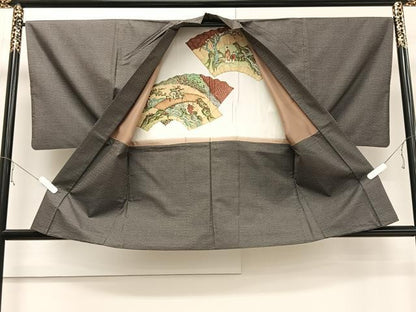 平和屋着物＃男性　本場大島紬　羽織　100亀甲　総詰め　正絹　逸品　CAAV5623id