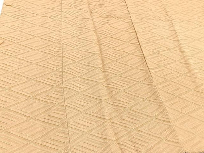 平和屋着物∞道行コート 天井地紋 洒落柿色 大丸扱い 正絹 逸品 CAAV5628id