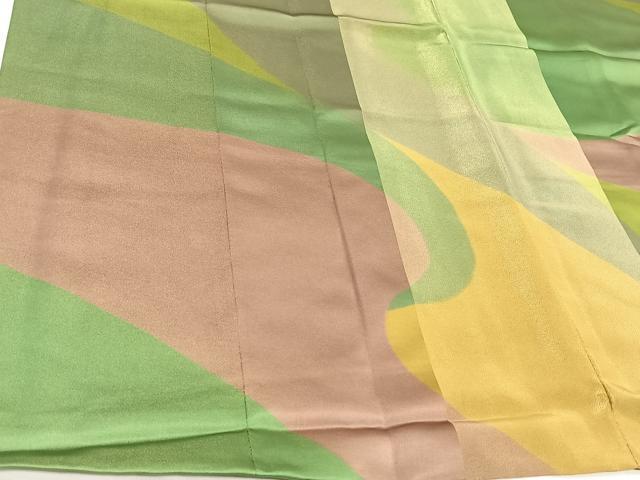 平和屋着物∞道中着　霞文　金通し地　ロング丈　正絹　逸品　CAAV5639id