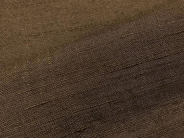平和屋着物▽男性　単衣　長羽織　紬地　黒茶色　キングサイズ　正絹　逸品　CAAV5656id
