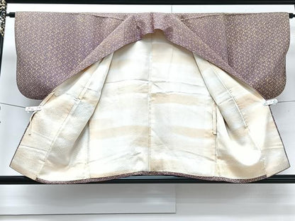 平和屋着物∞道中着　七宝花文　正絹　逸品　CAAV5653id