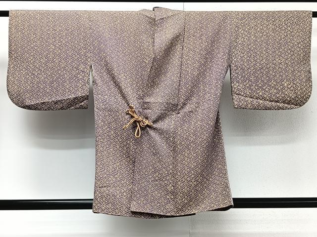平和屋着物∞道中着　七宝花文　正絹　逸品　CAAV5653id