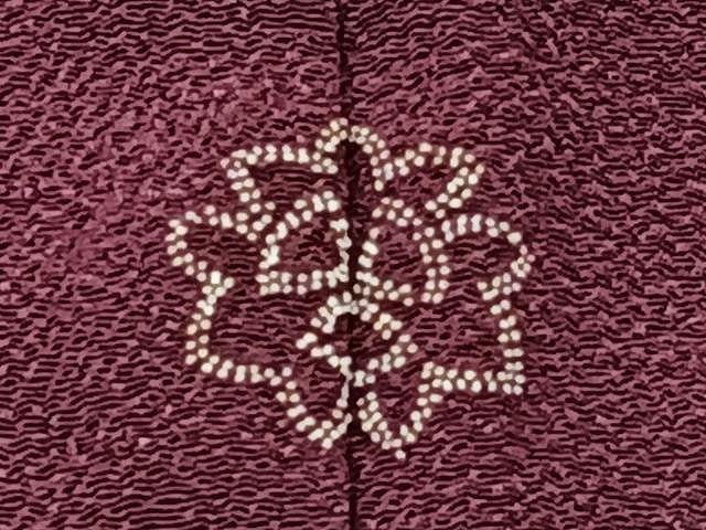 平和屋着物▽色無地 単衣 暗紅色 さんび謹製 三越扱い 洗える着物 CAAU3783xi