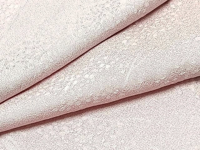 平和屋着物▽上質な小紋　単衣　草木文　正絹　逸品　CAAU3791xi