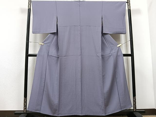 平和屋着物▽上質な色無地　単衣　紅掛花色　正絹　逸品　CAAU3786xi
