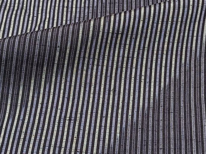 平和屋着物▽上質な紬 単衣 斜線間道 正絹 逸品 CAAU3846xi