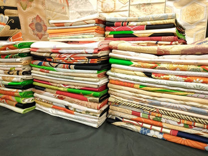 平和屋着物■袋帯 西陣 まとめて100点 鶴 人物 蝶 花柄 宝相華 佐賀錦 金銀糸 など 着用可能多数 未使用品あり 全て正絹 se3430