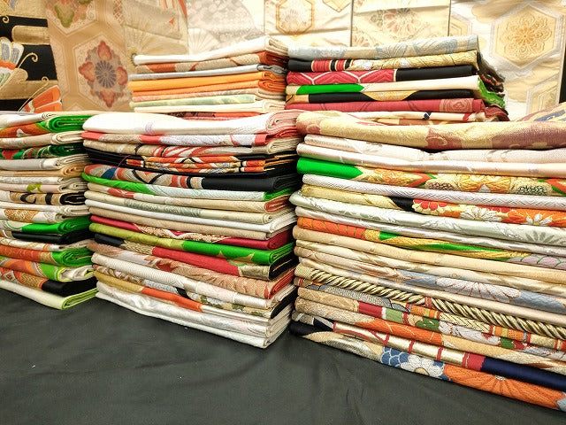 平和屋着物■袋帯 西陣 まとめて100点 鶴 人物 蝶 花柄 宝相華 佐賀錦 金銀糸 など 着用可能多数 未使用品あり 全て正絹 se3430