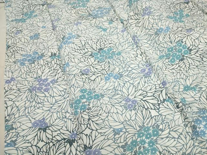 平和屋着物▽小紋 単衣 紫陽花 洗える着物 AAAY0451sx