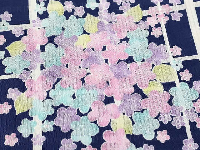 平和屋本店■浴衣 まとめて 3点 花柄 ラメ など 着用可能多数 未使用品あり ppp2297 km