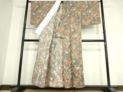 平和屋着物▽小紋　単衣　辻が花　洗える着物　DAAT9834az