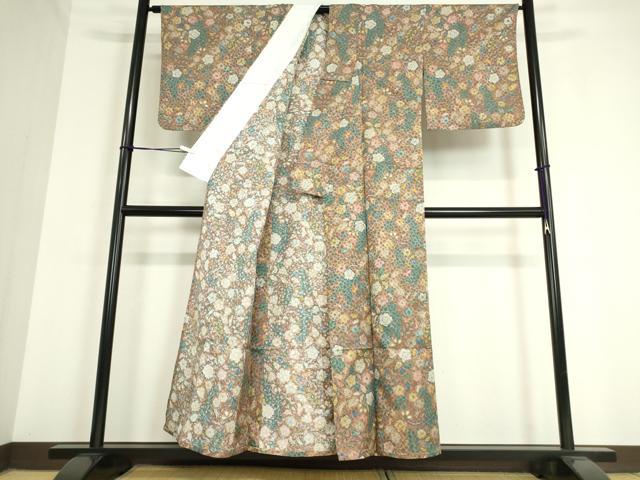 平和屋着物▽小紋　単衣　辻が花　洗える着物　DAAT9834az