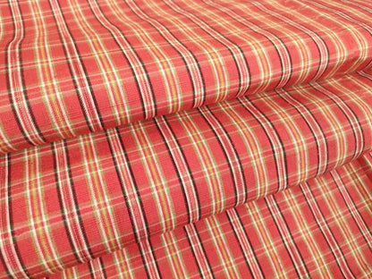 平和屋着物▽上質な紬 単衣 格子 正絹 逸品 DAAT9835az