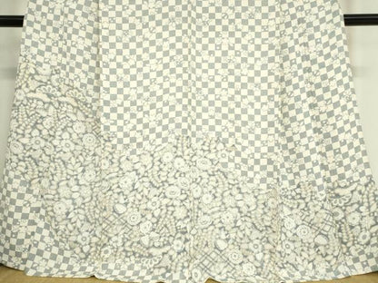 平和屋着物▽訪問着 単衣 辻が花 金彩 正絹 逸品 DAAT9842az