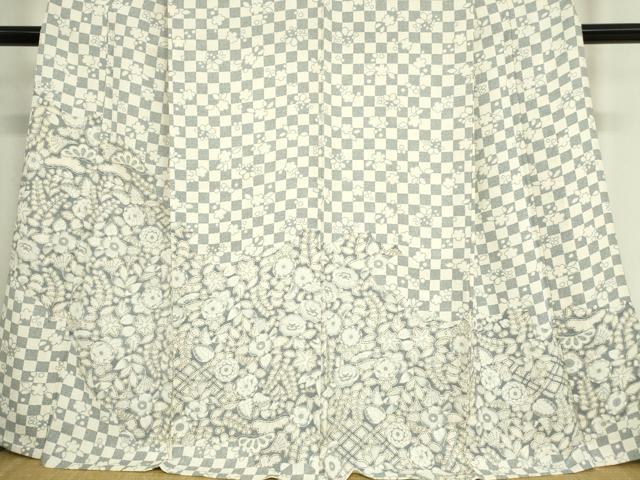 平和屋着物▽訪問着 単衣 辻が花 金彩 正絹 逸品 DAAT9842az