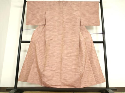 平和屋着物▽上質な紬 単衣 霞文 正絹 逸品 DAAT9852az