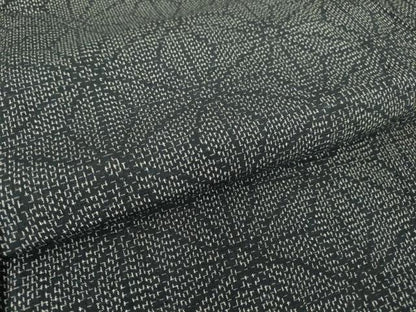 平和屋着物▽上質な紬 単衣 麻の葉文 正絹 逸品 DAAT9858az