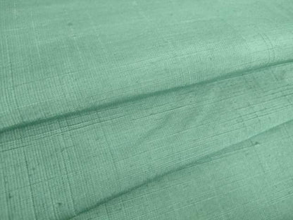 平和屋着物▽結城紬 単衣 青竹色 正絹 逸品 DAAT9873az