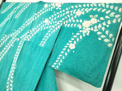 平和屋着物▽訪問着 単衣 作家物 辻が花 暈し染め 正絹 逸品 DAAT9881az