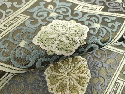 平和屋着物●六通柄袋帯 唐織 松皮菱花文 金銀糸 正絹 逸品 DAAU5681ps