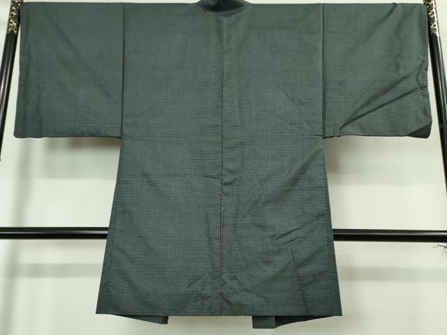 平和屋着物■極上 男性 本場大島紬 アンサンブル 長羽織 100亀甲 総詰め 逸品 DZAA8537kh5