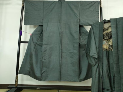 平和屋着物■極上 男性 本場大島紬 アンサンブル 長羽織 100亀甲 総詰め 逸品 DZAA8537kh5
