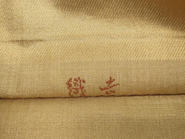 平和屋着物▼六通柄袋帯 吉織 葡萄唐草文 金糸 正絹 逸品 DAAU6288sf