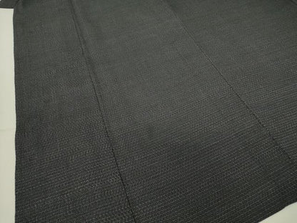平和屋着物▽男性 本塩沢 単衣 80亀甲 正絹 逸品 DAAT9928az