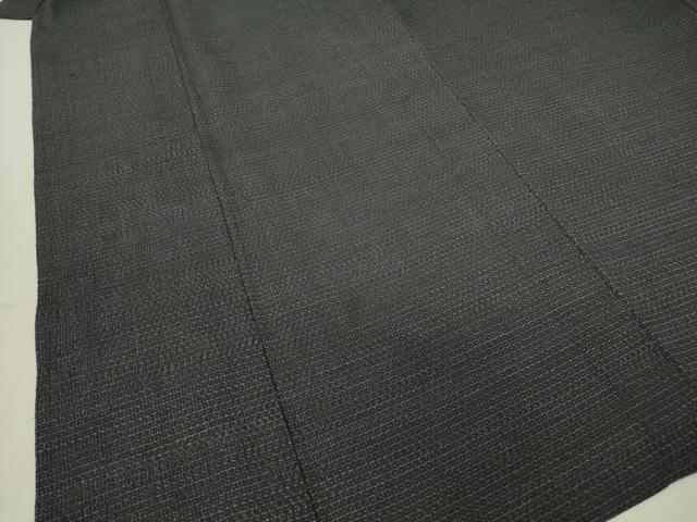 平和屋着物▽男性 本塩沢 単衣 80亀甲 正絹 逸品 DAAT9928az