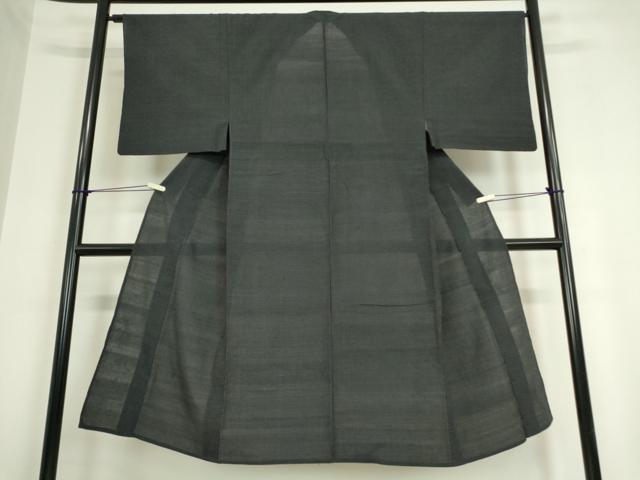 平和屋着物▽男性 本塩沢 単衣 80亀甲 正絹 逸品 DAAT9928az
